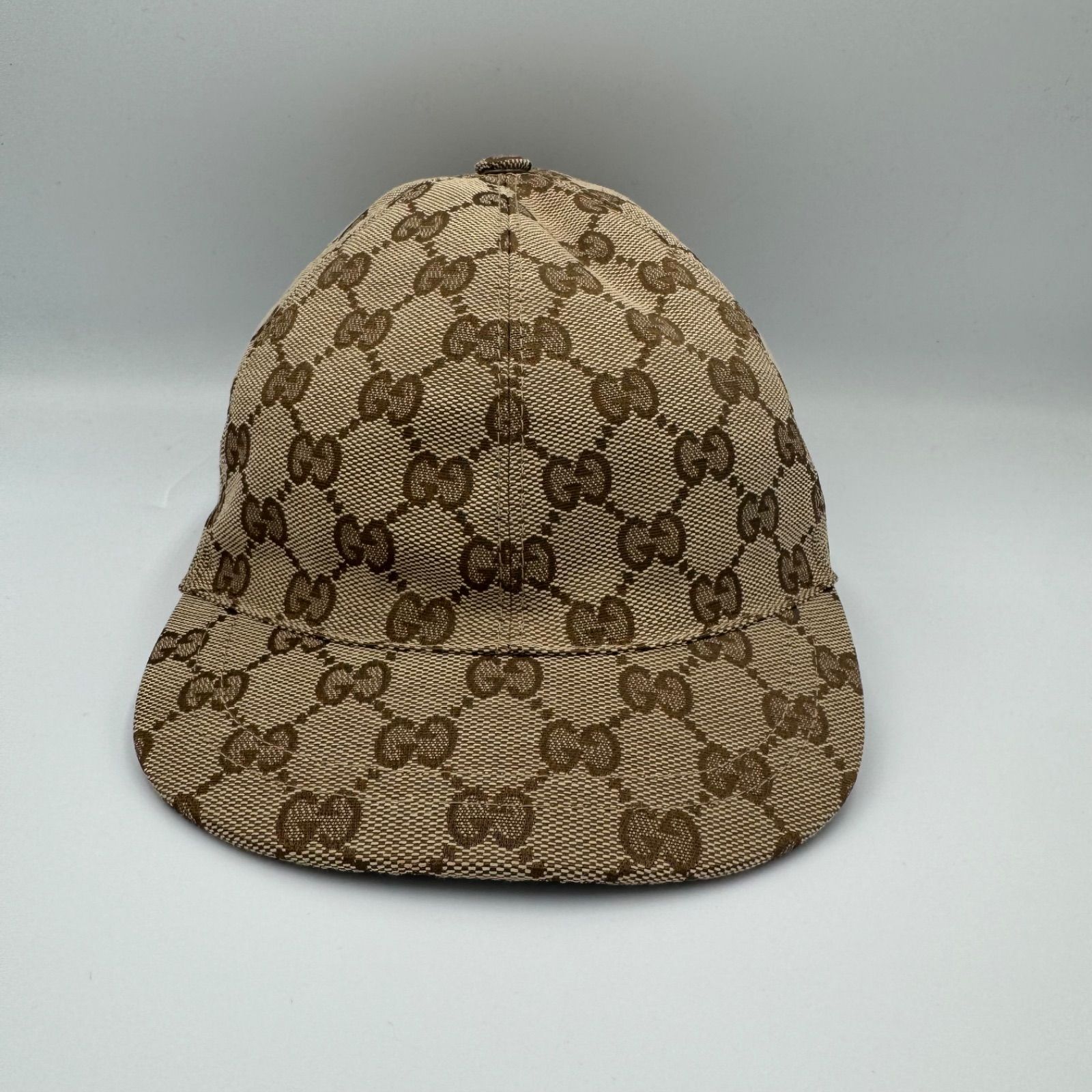 GUCCI ベースボールキャップ キッズ用 GGキャンバス シェリーライン SSサイズ