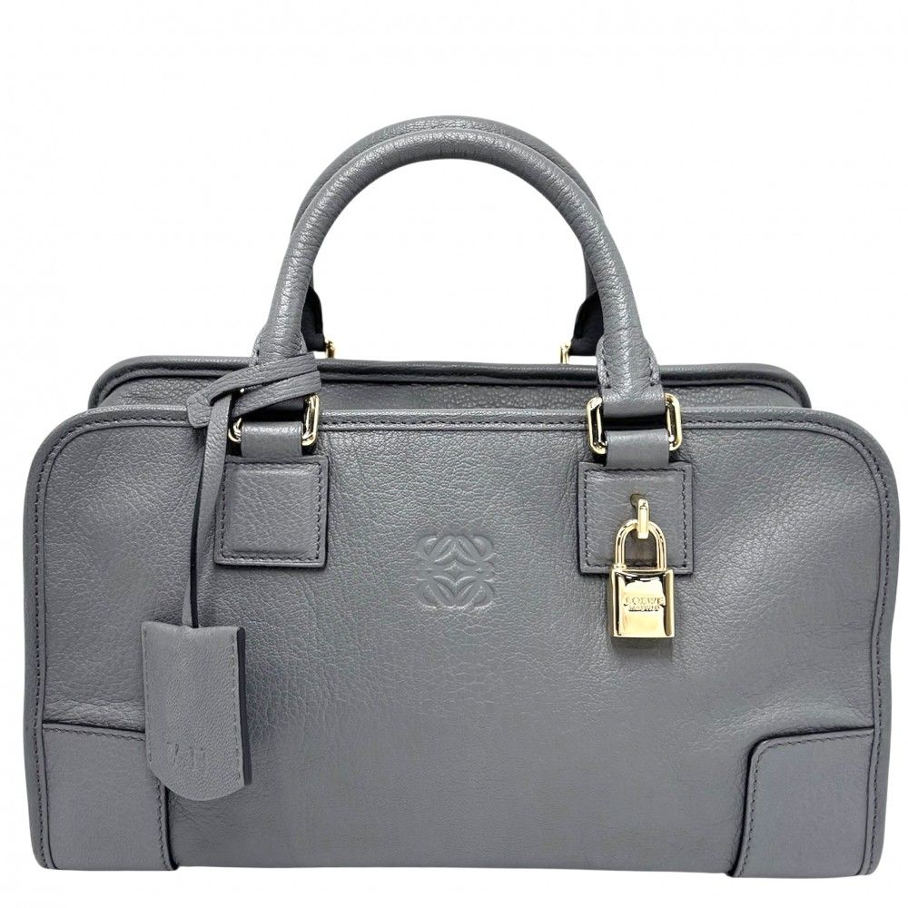 LOEWE ロエベ アマソナ ハンドバッグ グレー アナグラム カデナ ロエベ ハンドバッグ レディース アナグラム アマソナ28 ミニ