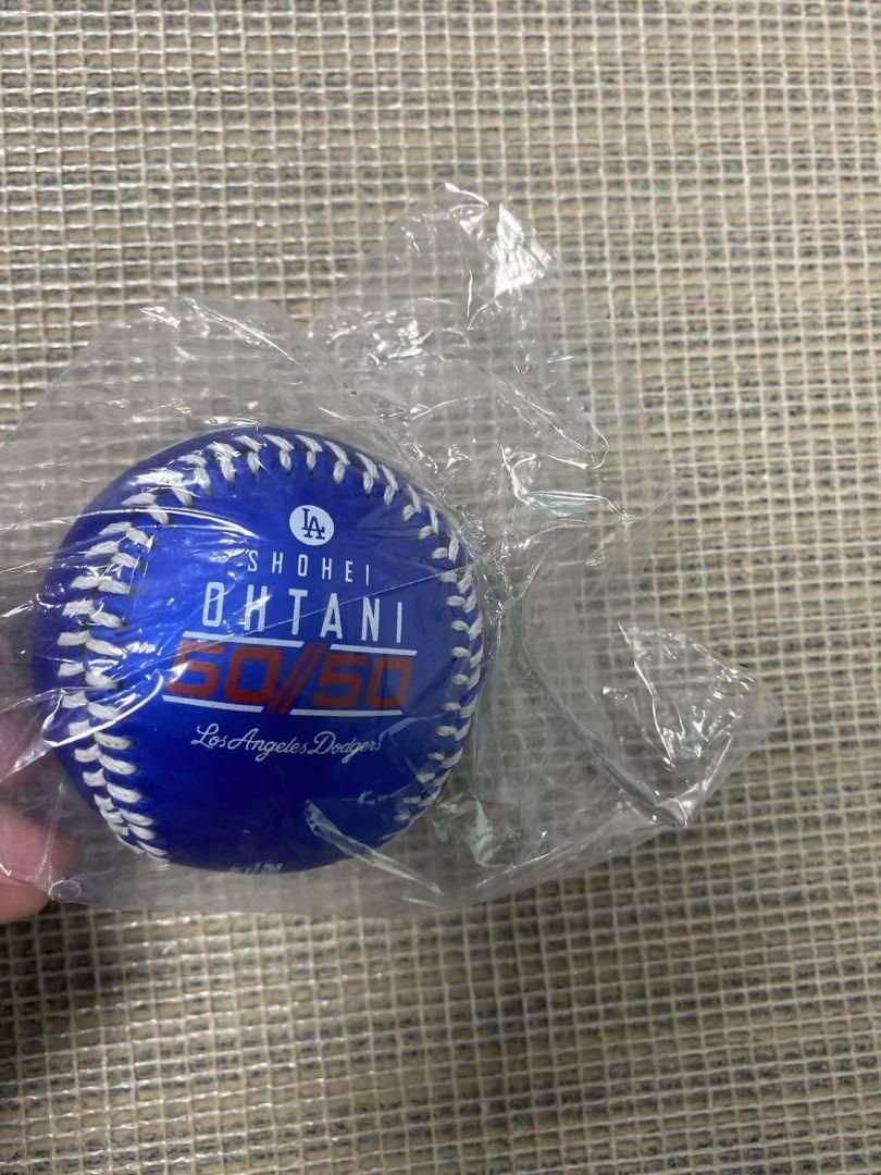 大谷翔平選手　50/50達成記念！MLB公式ローリングス製ボール！ブルー 大谷翔平選手 50/50達成記念 MLB公式ローリングス製ボール