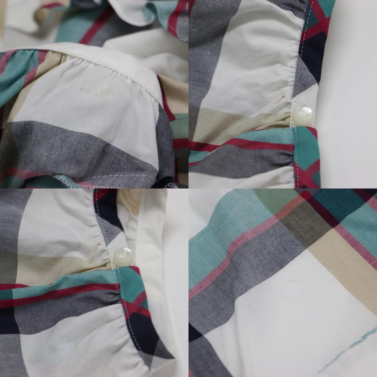 BURBERRY BLUE LABEL パフスリーブ ティアードワンピース 36