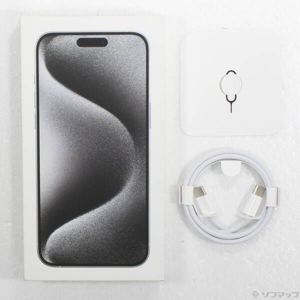 iPhone15 Pro ホワイトチタニウム 1TB SIMフリー 中古品〕 iPhone15