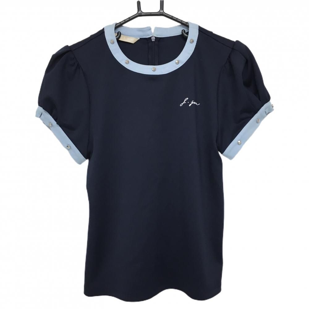 新品】パーソンズエクストリームゴルフ 半袖ポロシャツ 黒×白 上部  