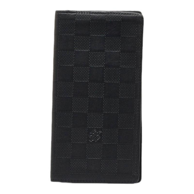 Shop Louis Vuitton DAMIER INFINI Brazza wallet (N63010) by