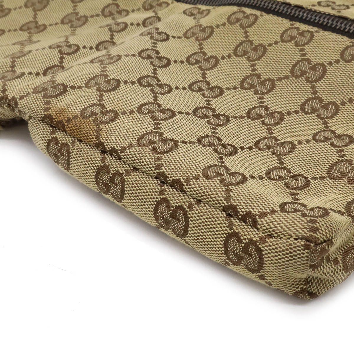 GUCCI グッチ GGキャンバス シェリーライン ボディバッグ ウエスト 