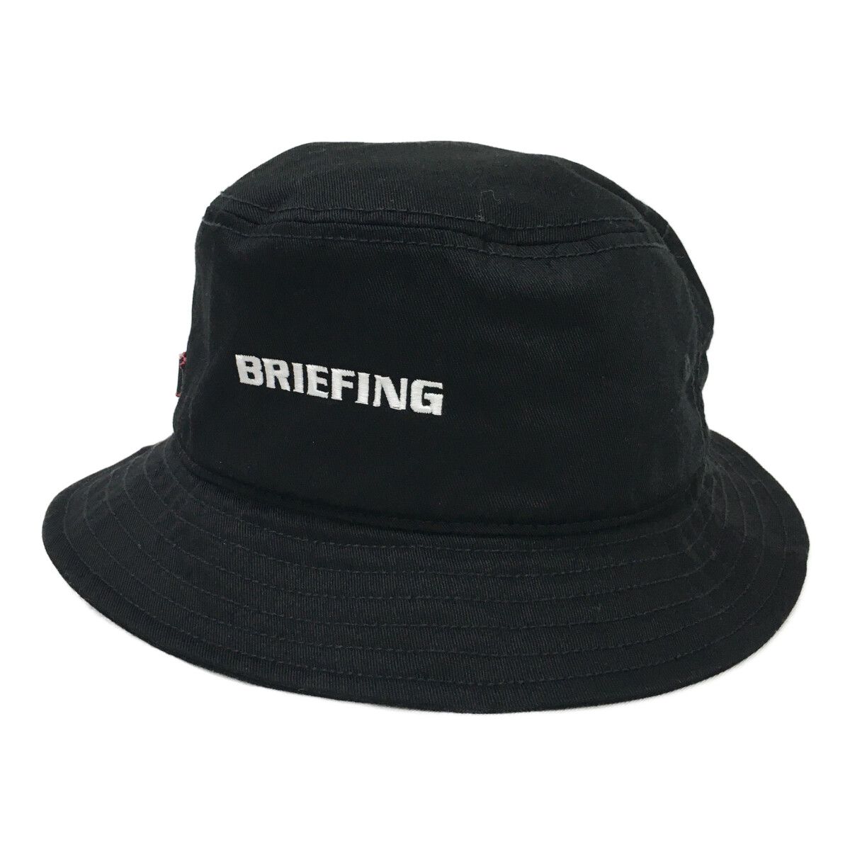 BRIEFING - coco 中古 ブリーフィング BRIEFING バケットハット フリー ブラック 刺しゅうロゴ ベーシック シンプル 中古 ブリーフィング BRIEFING バケットハット フリー ブラック