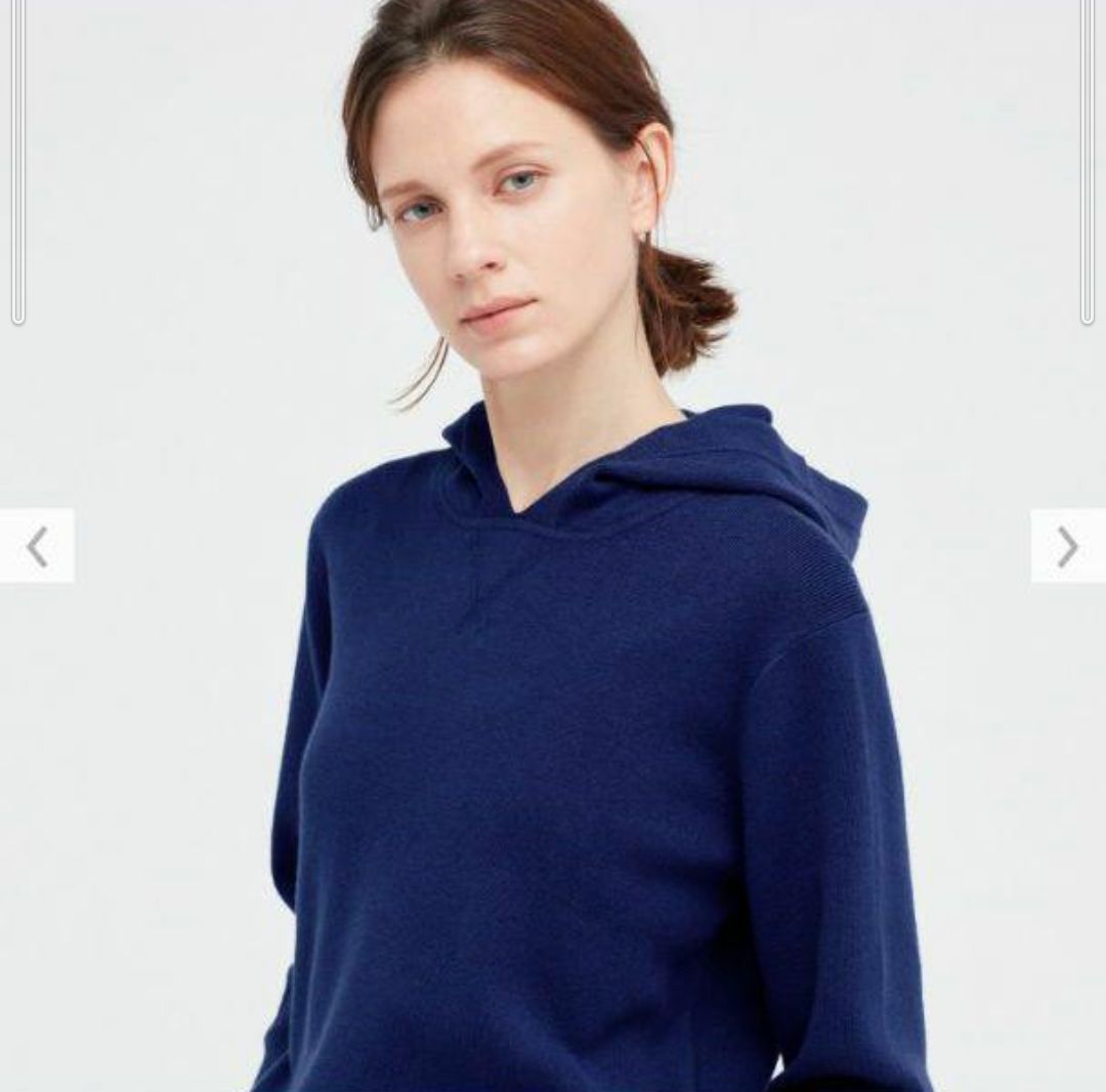 Lサイズ】イネス ニットプルパーカー INES UNIQLO ユニクロ