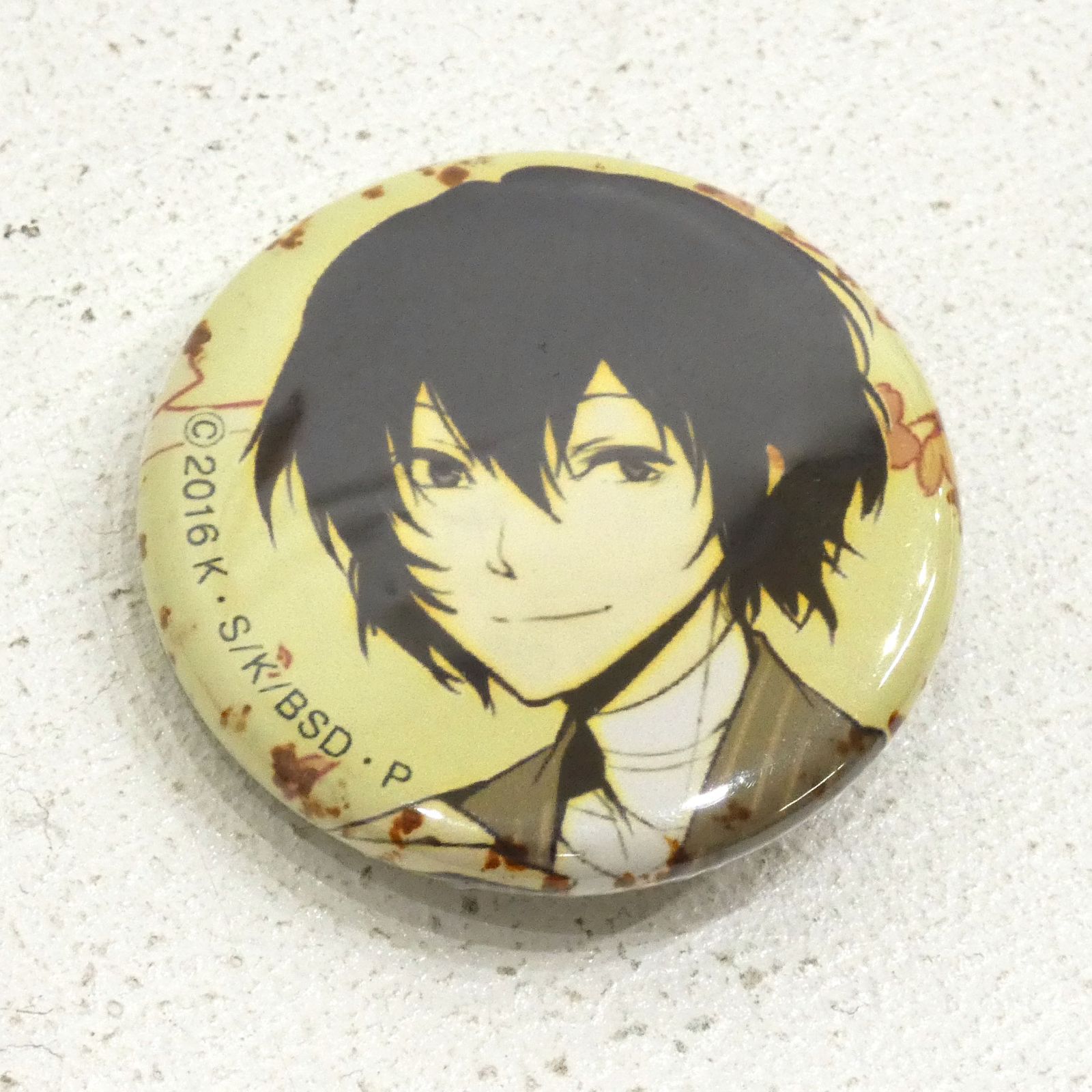 小牧店】文豪ストレイドッグス 京まふ 缶バッジ 太宰治 【PI711-2587 