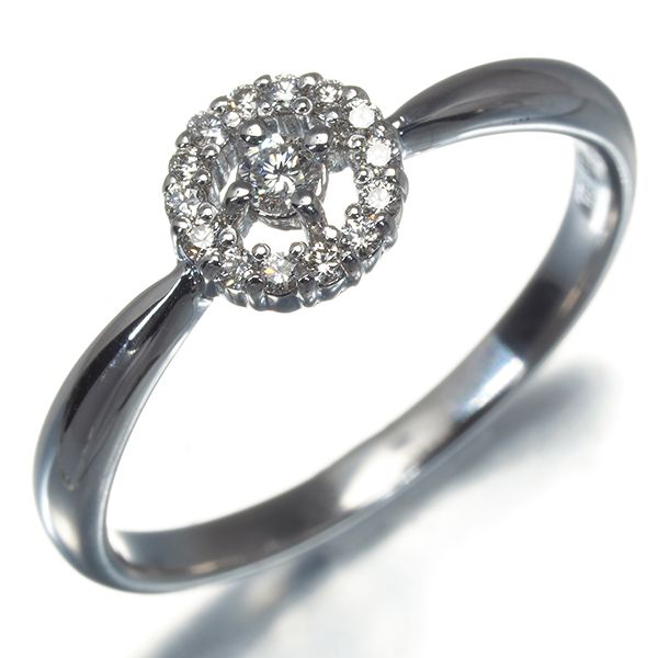 ミキモトペルリータ リング ダイヤ ダイヤモンド 0.12ct サークル 13号  