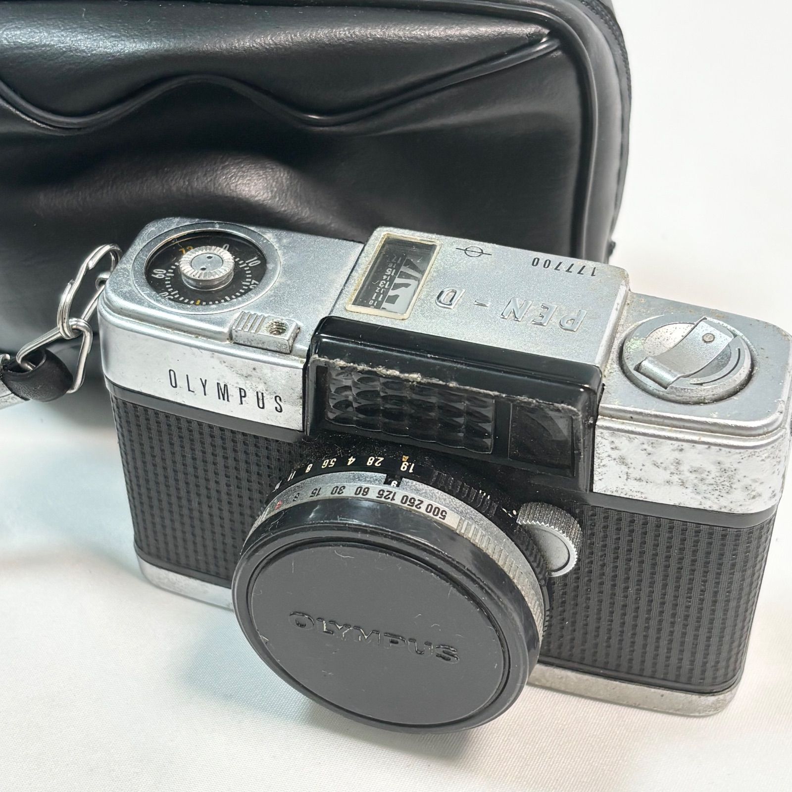 【完動美品】OLYMPUS PEN-D フィルムカメラ 動作確認済み 送料無料】OLYMPUS/オリンパス/PEN-D/ブラック×シルバー