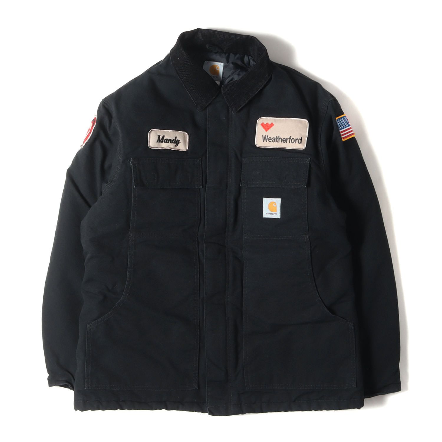 Carhartt トラディショナルコート　企業ロゴ　ブラック　sサイズ Carhartt トラディショナルコート 企業ロゴ ブラック sサイズ