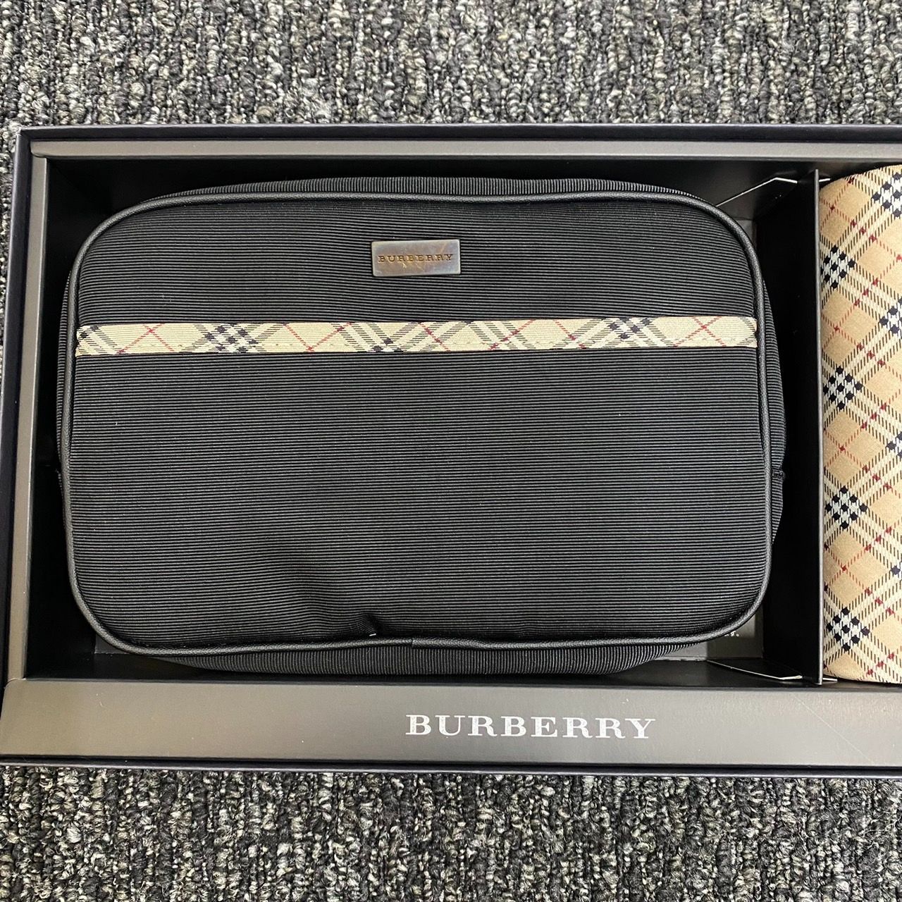 未使用】BURBERRY BLACK LABEL バーバリー ブラックレーベル ポーチ 