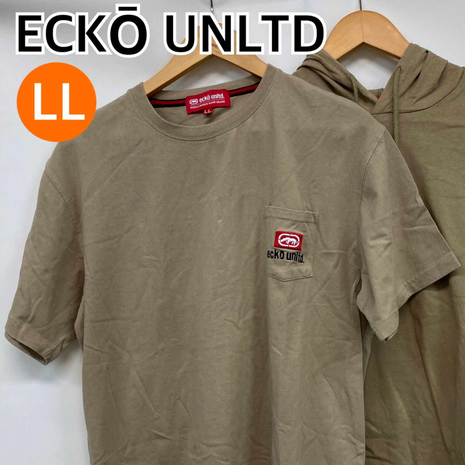ECKO UNLTD. エコーアンリミテッド ラガーシャツ 2XL オレンジ ECKŌ