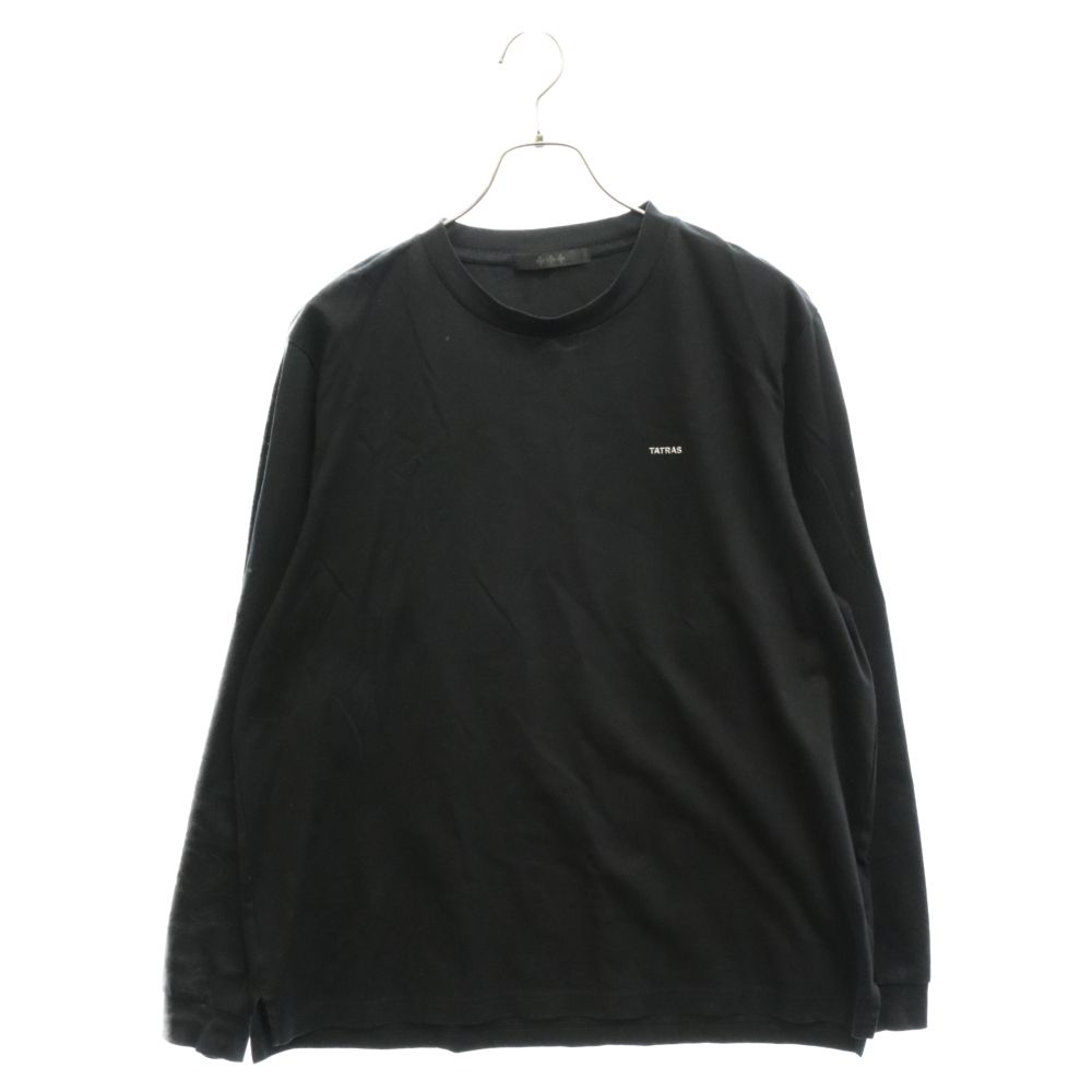 TATRAS (タトラス) フロントロゴ長袖Tシャツ カットソー ブラック MTAT23S8196-M