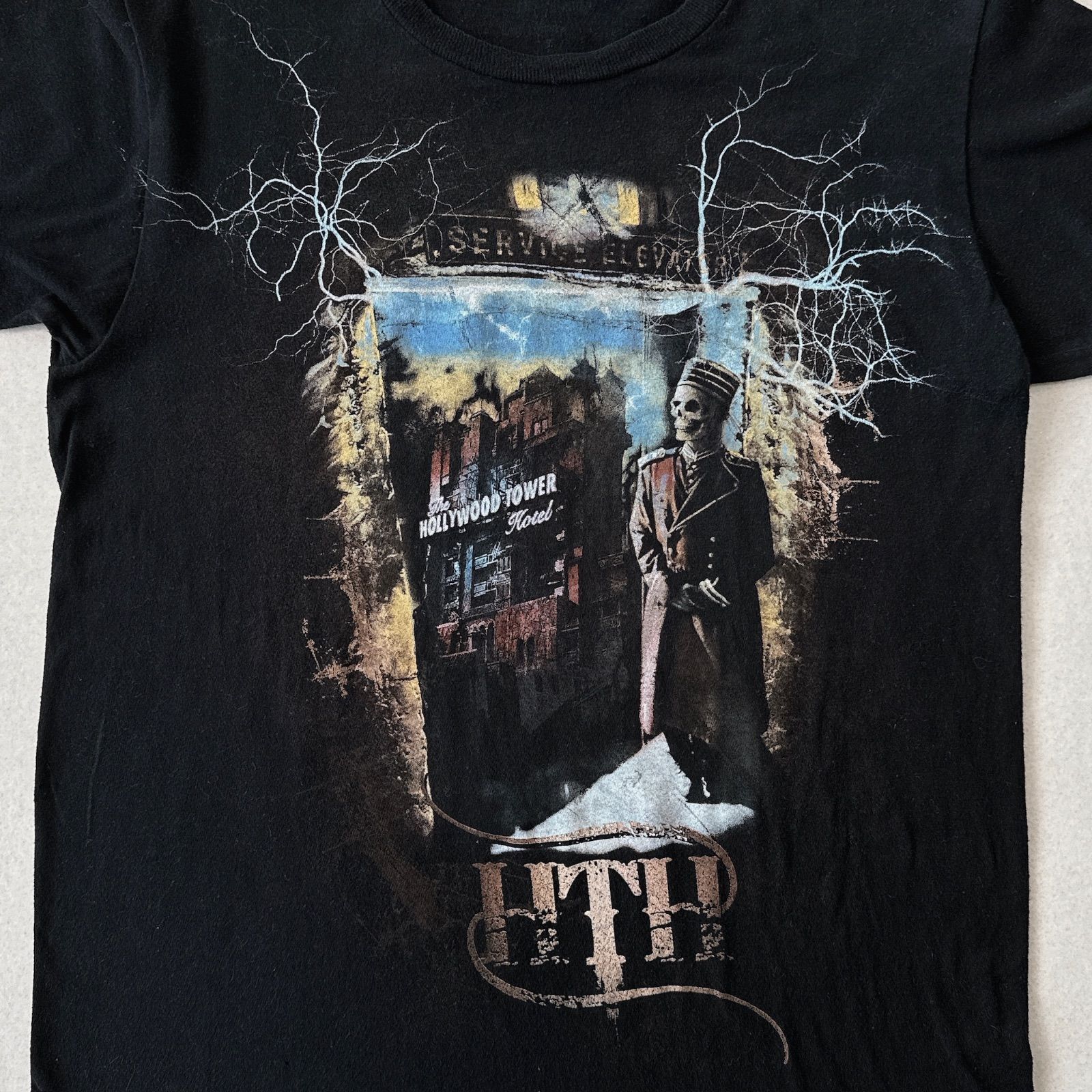 ディズニー タワーオブテラー プリントTシャツ ガイコツ ドクロ