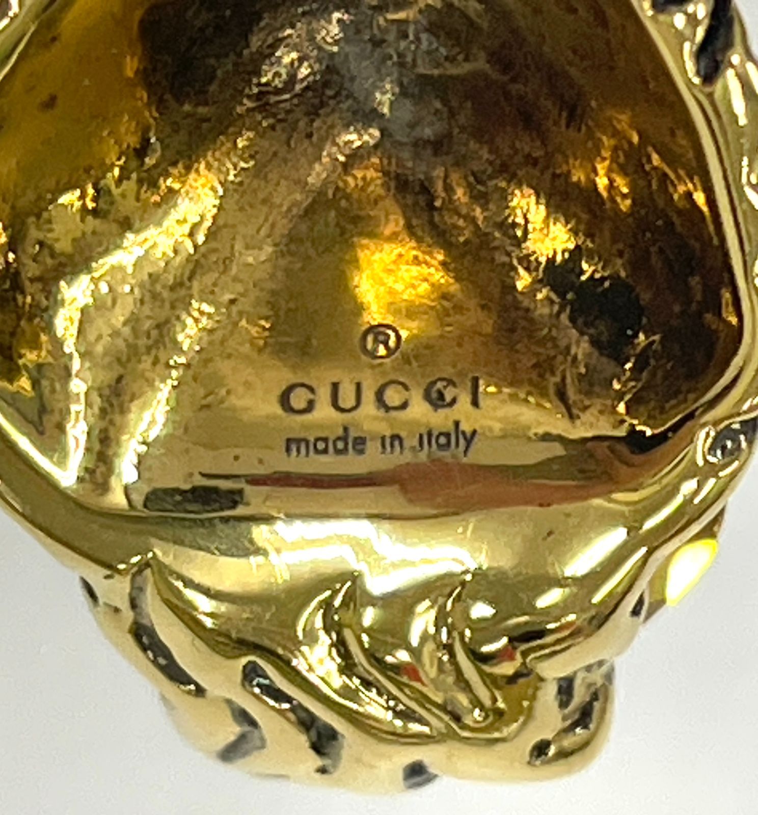 GUCCI ライオンヘッド ストーン付きネックレス GUCCI ライオンヘッド 
