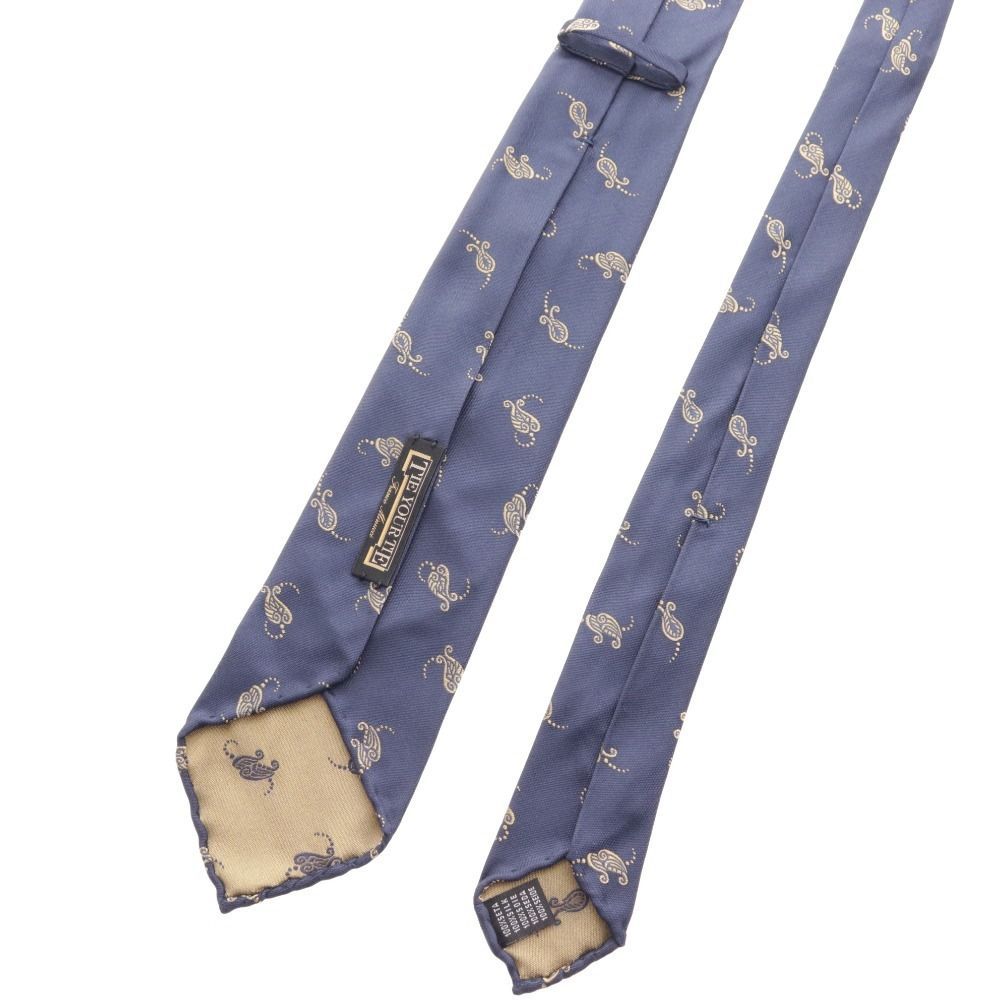 TIE YOUR TIE タイユアタイ 未使用 ネクタイ セッテピエゲ 新品未使用 タイユアタイ ネクタイ セッテピエゲ ネイビー ブルー TIE