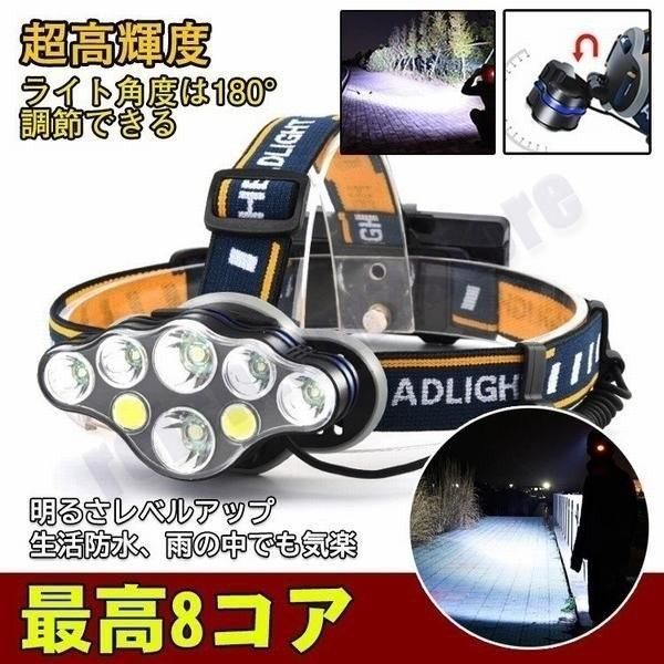 ヘッドライト LED 夜釣り アウトドア 作業用 ヘッドランプ 釣り 最強