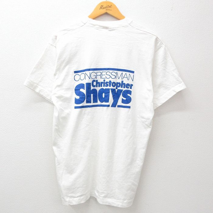 XL/古着 フルーツオブザルーム 半袖 ビンテージ Tシャツ メンズ 90s クリストファー 大きいサイズ コットン クルーネック 白 ホワイト 24ap