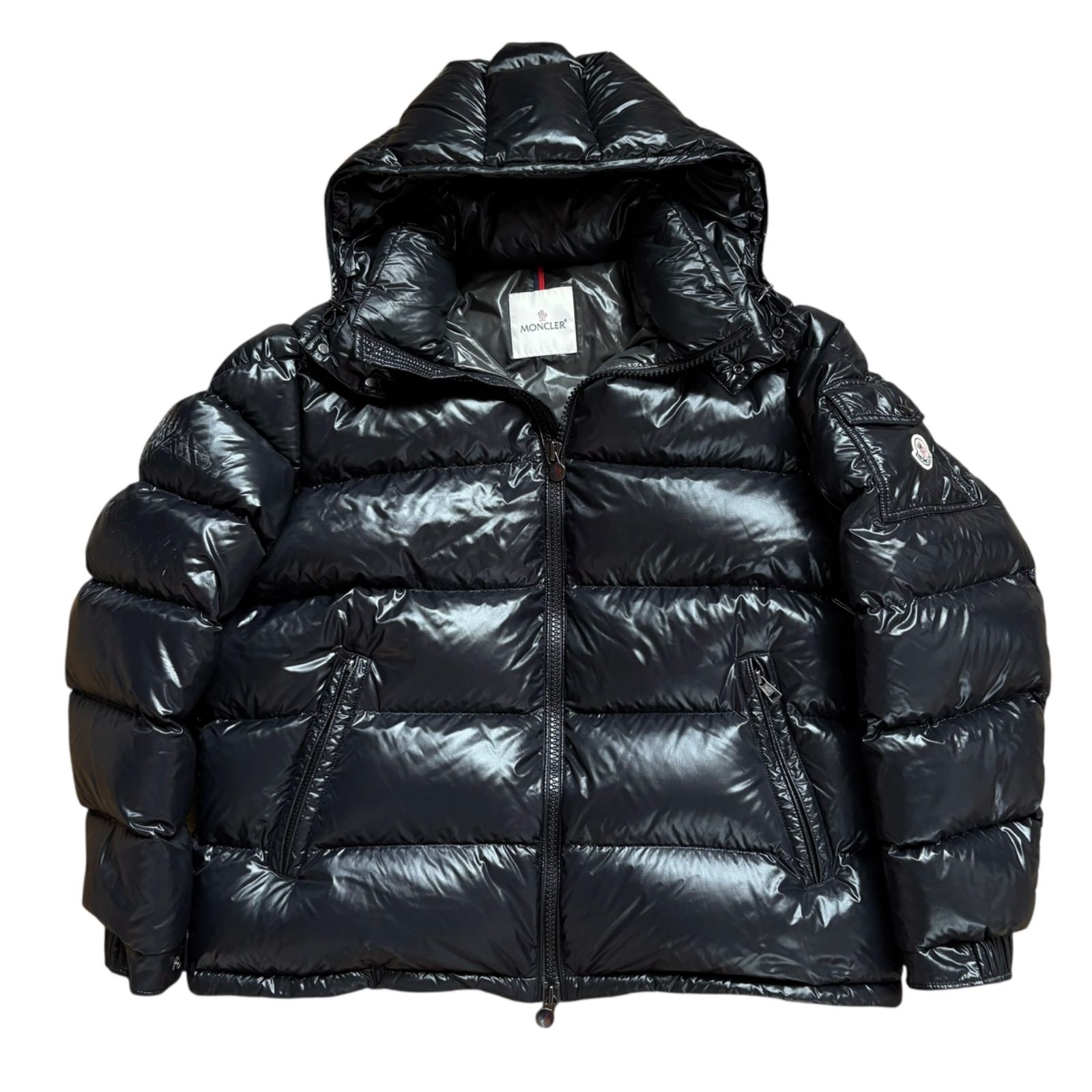 極美・神サイズ MONCLER MAYA ダウンジャケット　Lサイズ　黒 神サイズ・7号・極美 MONCLER MAYA モンクレール マヤ ダウン
