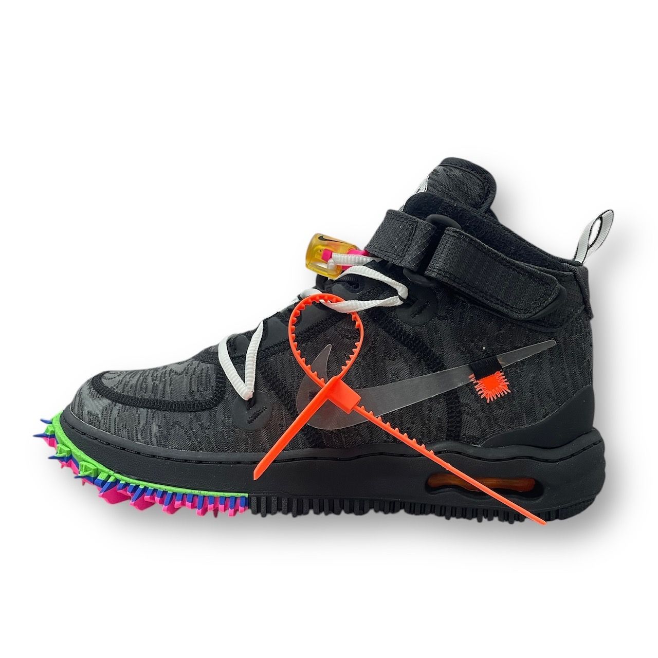 国内正規 未使用品 Off-White NIKE Air Force 1 Mid Black コラボ エア 