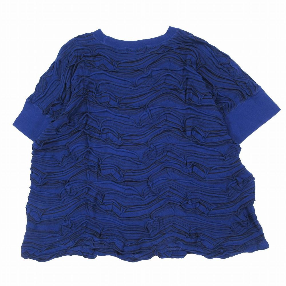 ズッカ zucca ボーダー タック ジャガード Tシャツ 半袖