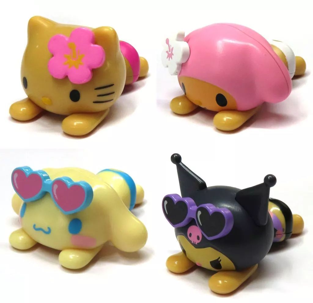 [Used] Trading Figure Complete Set of 4 “Sanrio Characters Pyokoru Mascot 2”