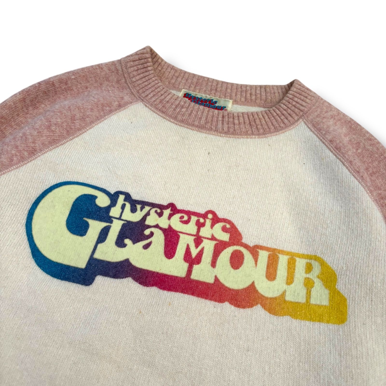  HYSTERIC GLAMOUR ラグランニット 長袖 ニット セーター