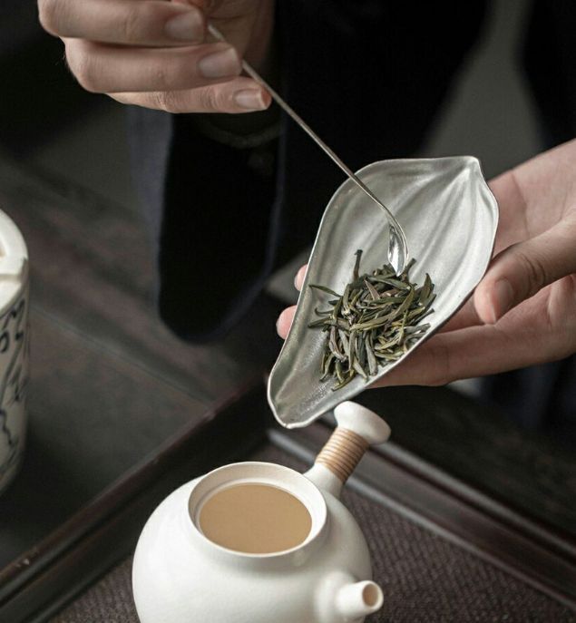 煎茶道具 茶合 さごう 茶量 茶匙 お茶 茶葉 茶箕 中国茶 茶道具 中国茶器 茶則 茶雑貨 錫製 金属 錫器 おしゃれ 茶器 手作り ティータイム  - メルカリ