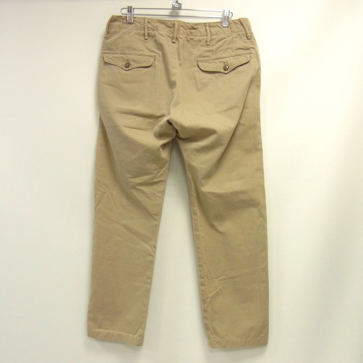 RRL ベージュ チノパン ☆RRL ダブルアールエル RALPH LAUREN チノパン ベージュ ボタン