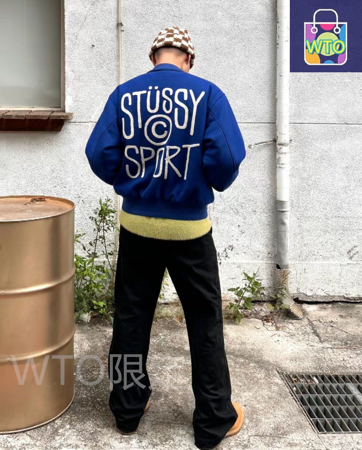 必見の優れ物が満載。 ST?SSY風 フロッキーロゴ ベースボールジャケット | ♥品