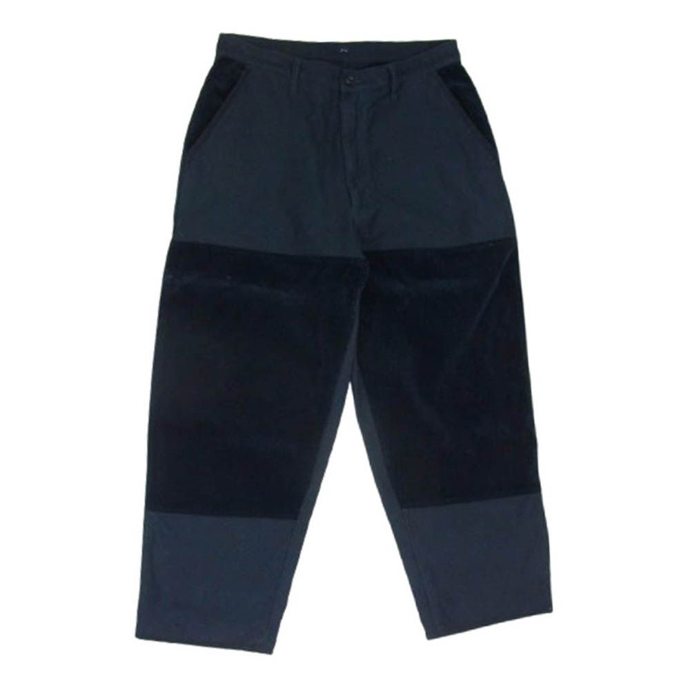 PORTER CLASSIC ポータークラシック CORDUROY MOLESKIN HYBRID PANTS コーデュロイモールスキンハイブリッド ダブルニーパンツ ネイビー系 M