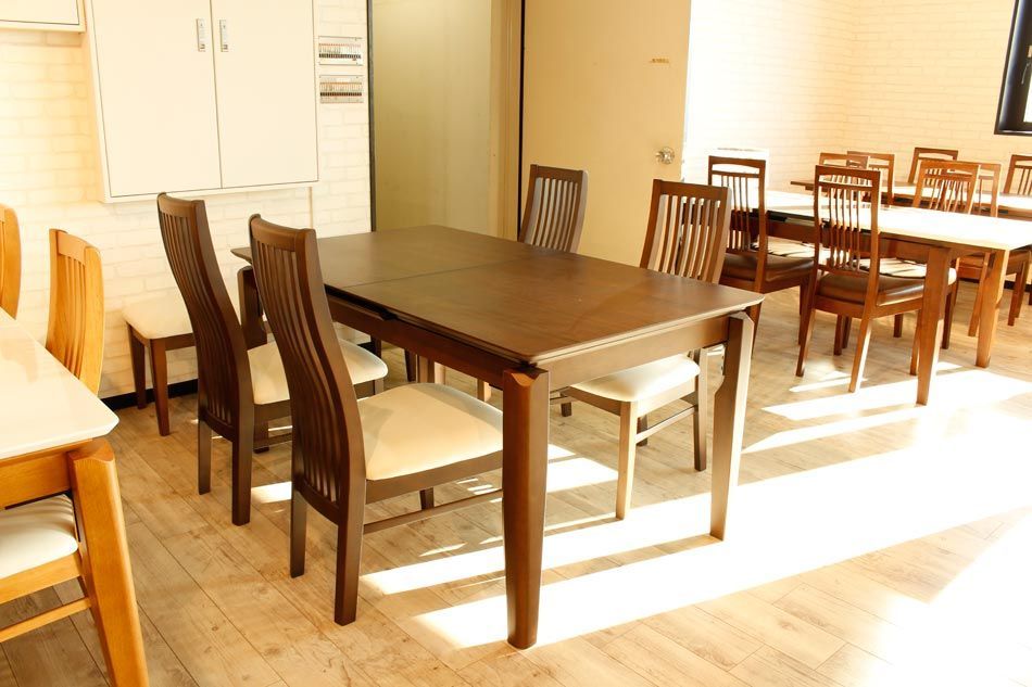 伸長 ダイニングテーブル 単品 テーブルのみ 伸縮式 150 〜 190幅 センター伸長 エクステンション ホワイト 鏡面 シンプル 北欧 おしゃれ 人気 食卓テーブル 長方形