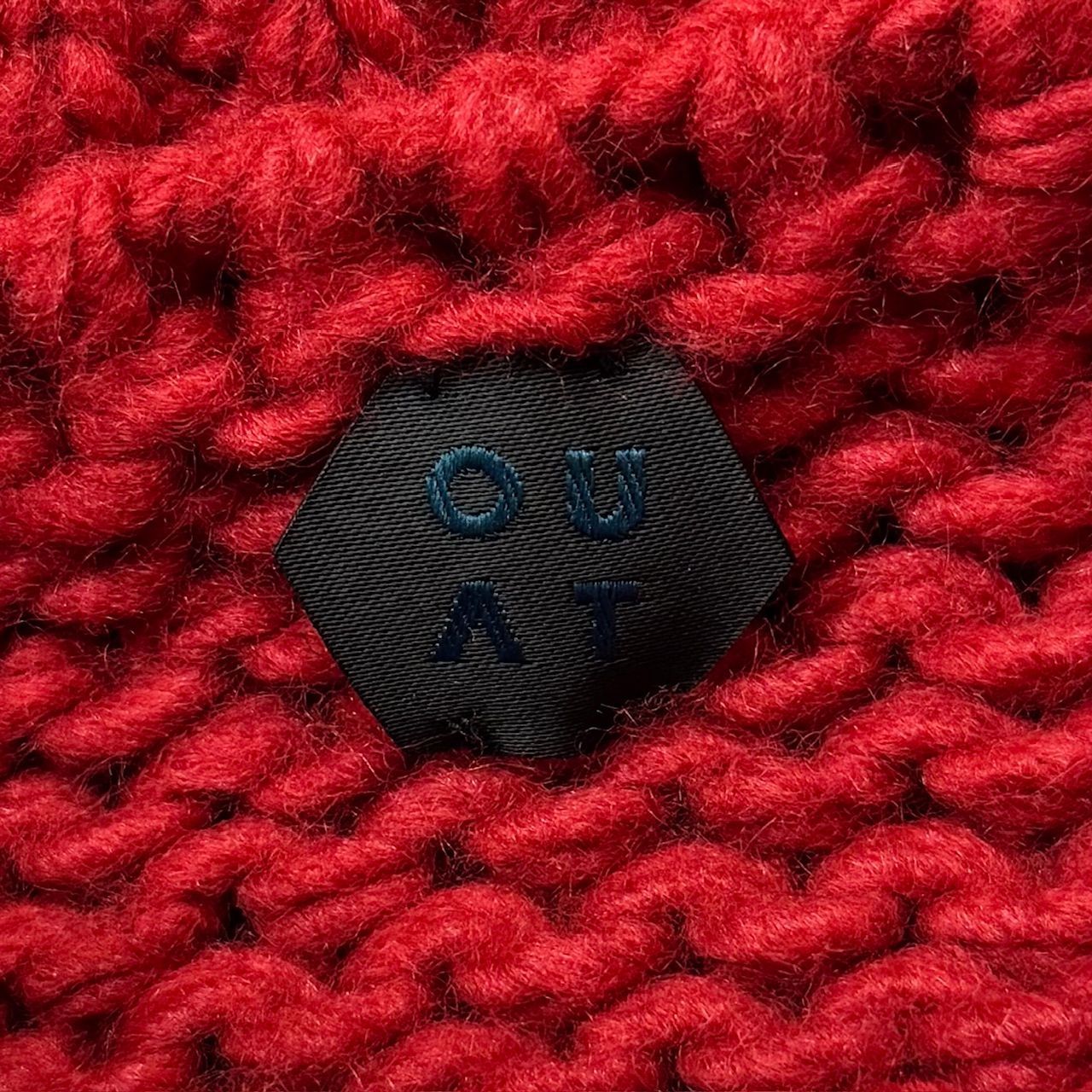 淡水水槽】 OUAT◇META ? KNIT/カーディガン(厚手)/3/ウール/レッド 