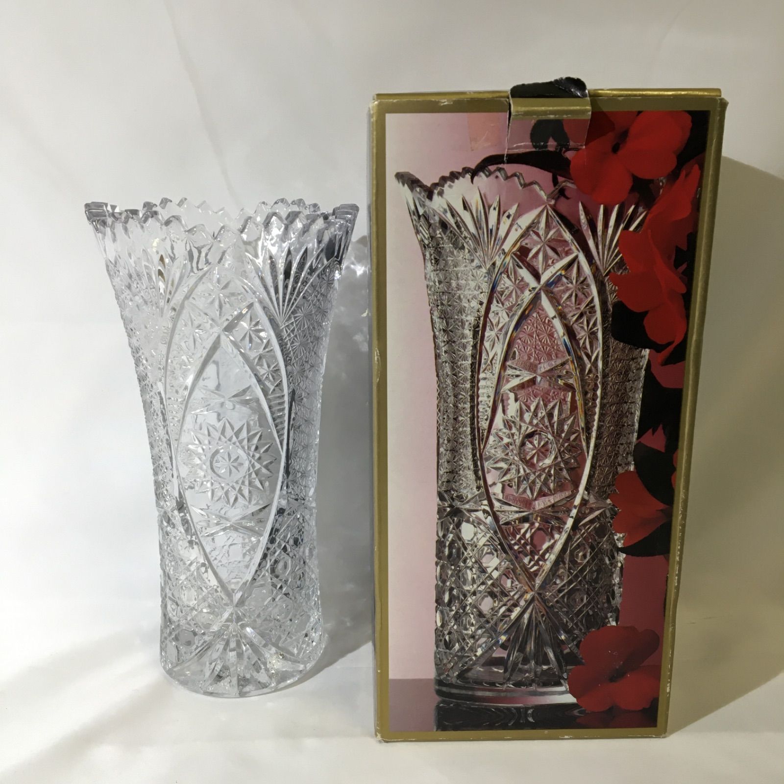 【美品】IMPERIAL COLLECTION 花瓶 ガラス フラワーベース
