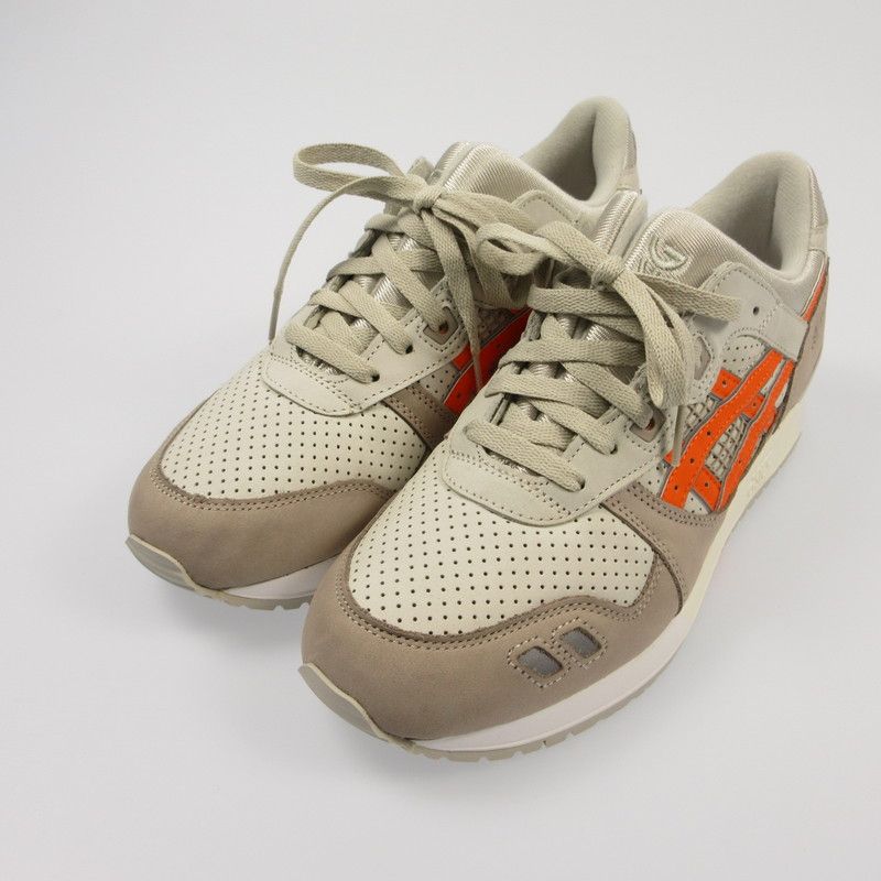 【姫路東店】 中古 asics | アシックス ×KITH スニーカー GEL-LYTE 3 07 REMASTERED 'Super Orange' 1201A810-250 グレー 【126】 姫路東店】 中古 asics | アシックス ×KITH スニーカー GEL-LYTE 3 07