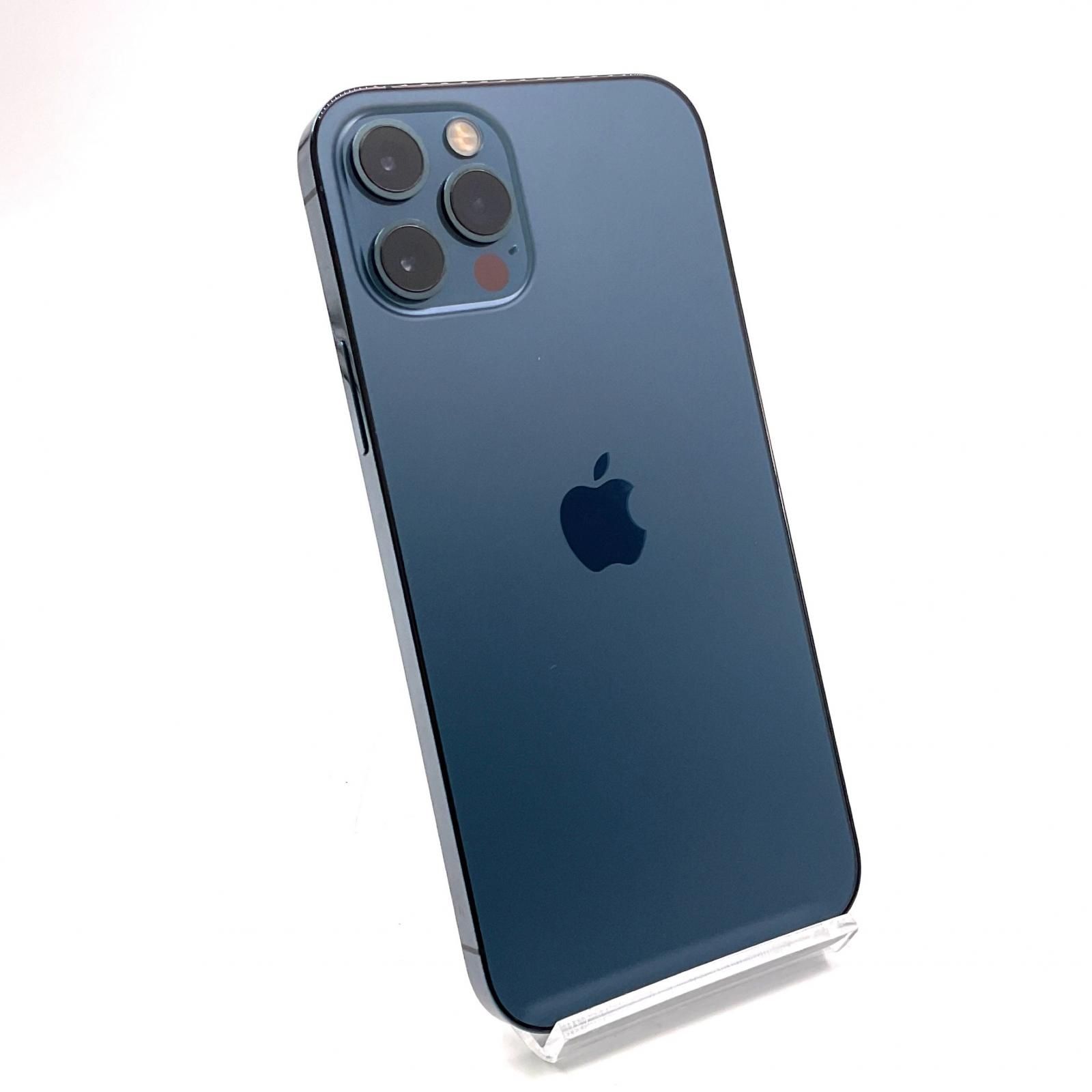 全額返金保証 最速発送 Apple iPhone 12 Pro 256GB パシフィックブルー Softbank 白ロム 動作 済 89%