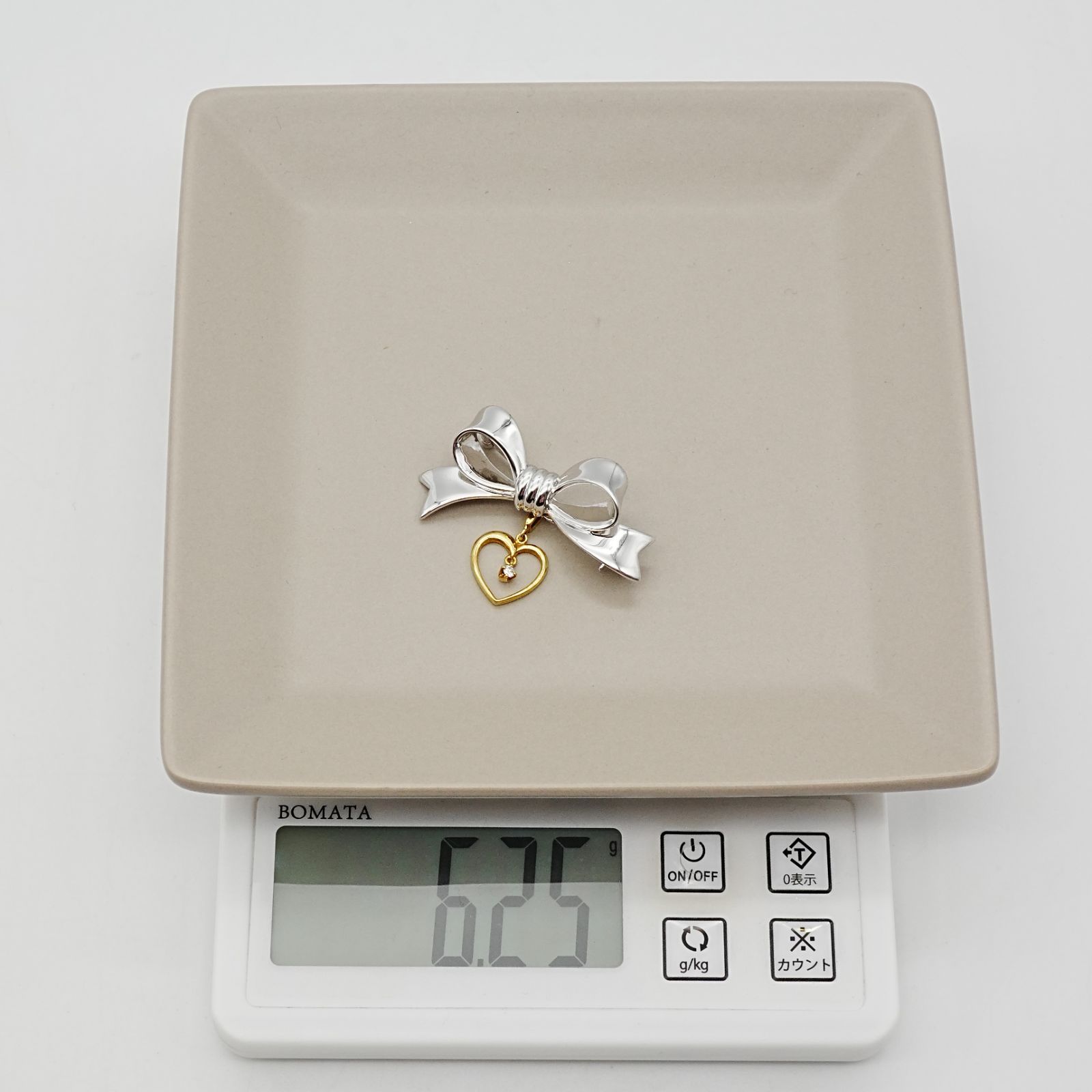 ミキモト シルバー×K18 パール×ダイヤ ブローチ 25-1618S SIROKUMA-CORPORATION_COM