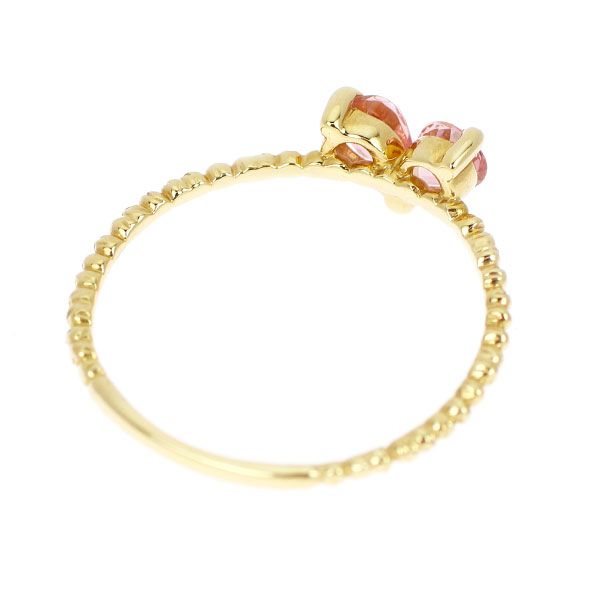 K18YG ピンクトルマリン リング 0.24ct ピンキー - メルカリ