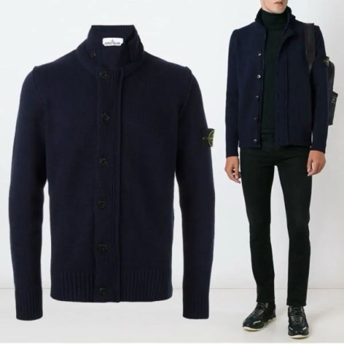 STONE ISLAND ストーンアイランド ニット セーター ジップアップ