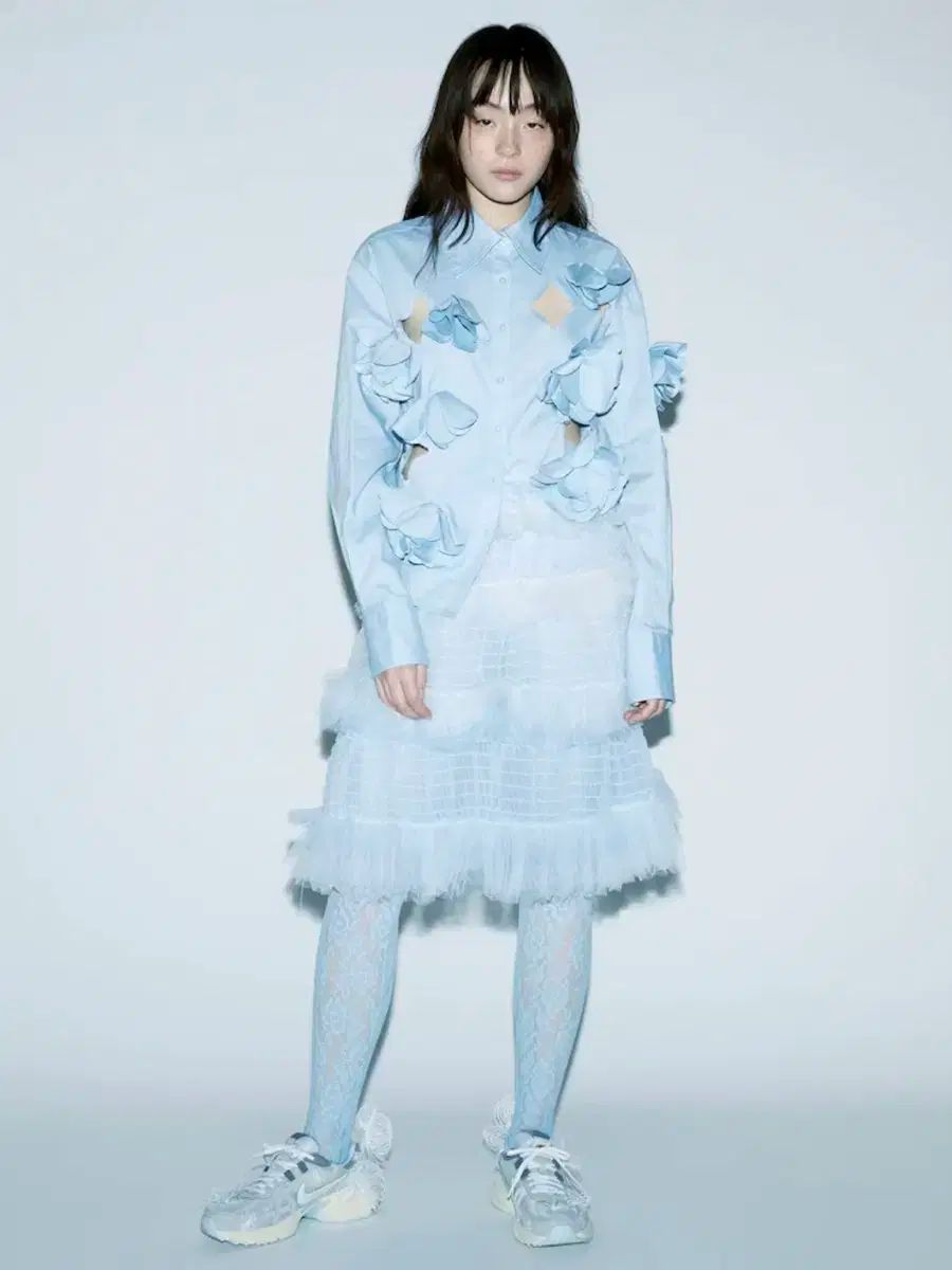 スーザン ファング Floral Cutout Shirt