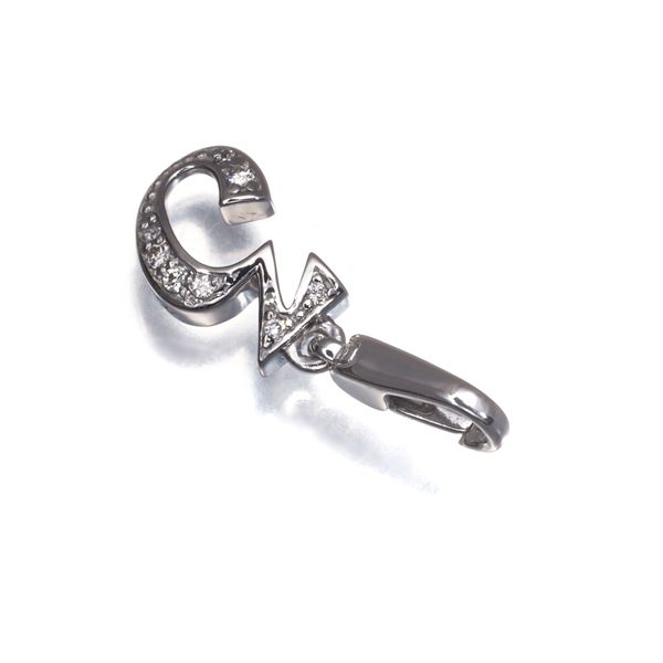 ゆきざき ペンダントトップ ダイヤ ダイヤモンド 0.03ct ノンブルプティ ナンバー No.3 チャーム K18WG 174912