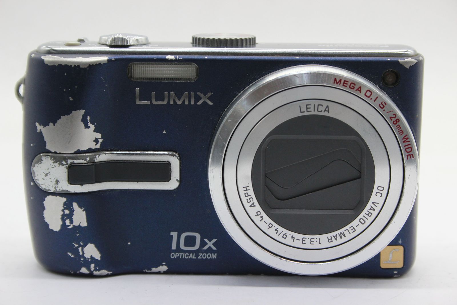Panasonic 【返品保証】 パナソニック Panasonic LUMIX DMC-TZ3 ブルー 10x バッテリー チャージャー付き コンパクトデジタルカメラ s5401