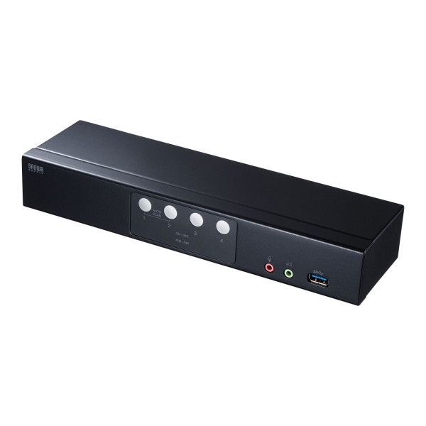 【新品・7営業日以内発送】サンワサプライ SW-KVM4HDPU DisplayPort対応パソコン自動切替器 4：1 SWKVM4HDPU【沖縄離島販売不可】