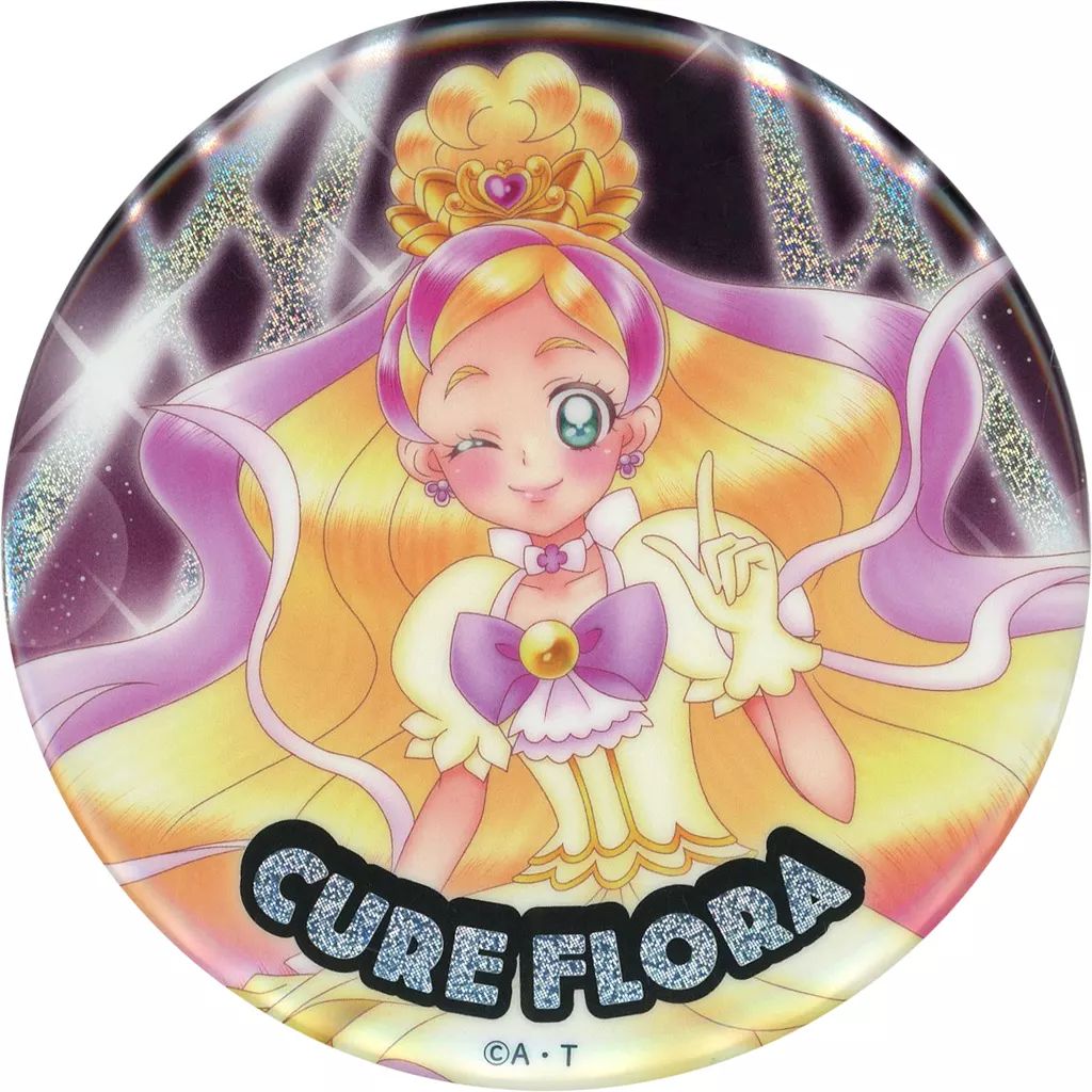 全プリキュアLIVE　缶バッジ　キュアフローラ 中古】バッジ・ピンズ キュアフローラ 「全プリキュア 20th