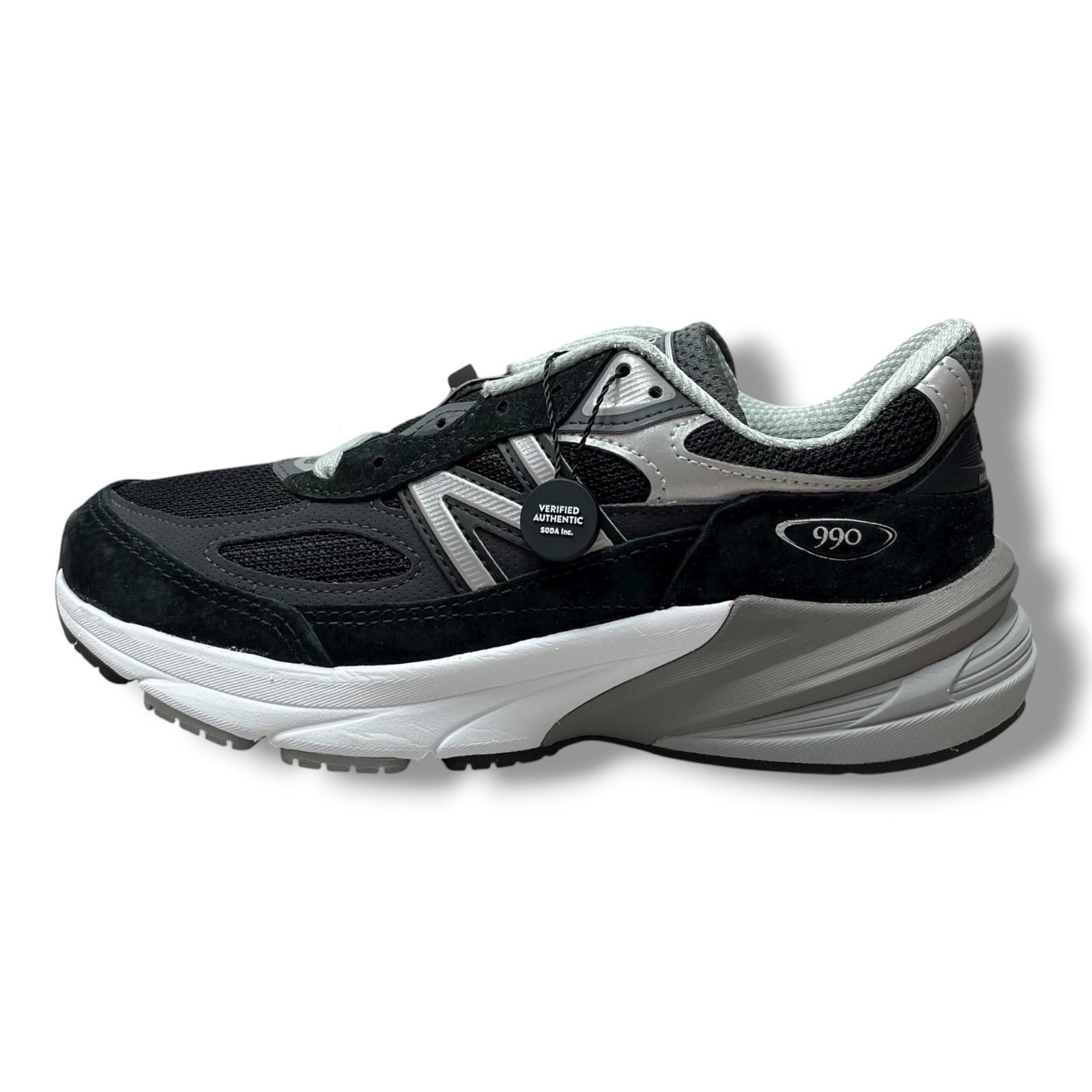 ♥品 正規 New Balance W990BK6 BLACK スエード スニーカー ニューバランス W990BK6 24cm 188M1