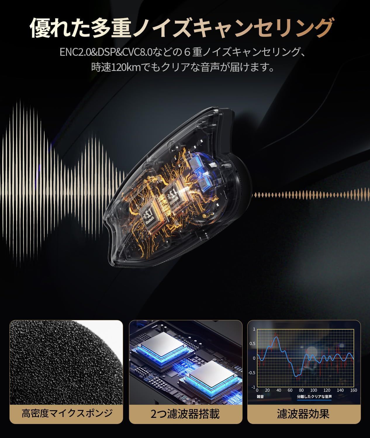 JESIMAIK バイク インカム X6S バイク用インカム Mesh接続