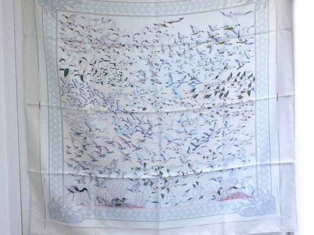 美品 エルメス □ スカーフ カレ90 シルク LIBRES COMME L 