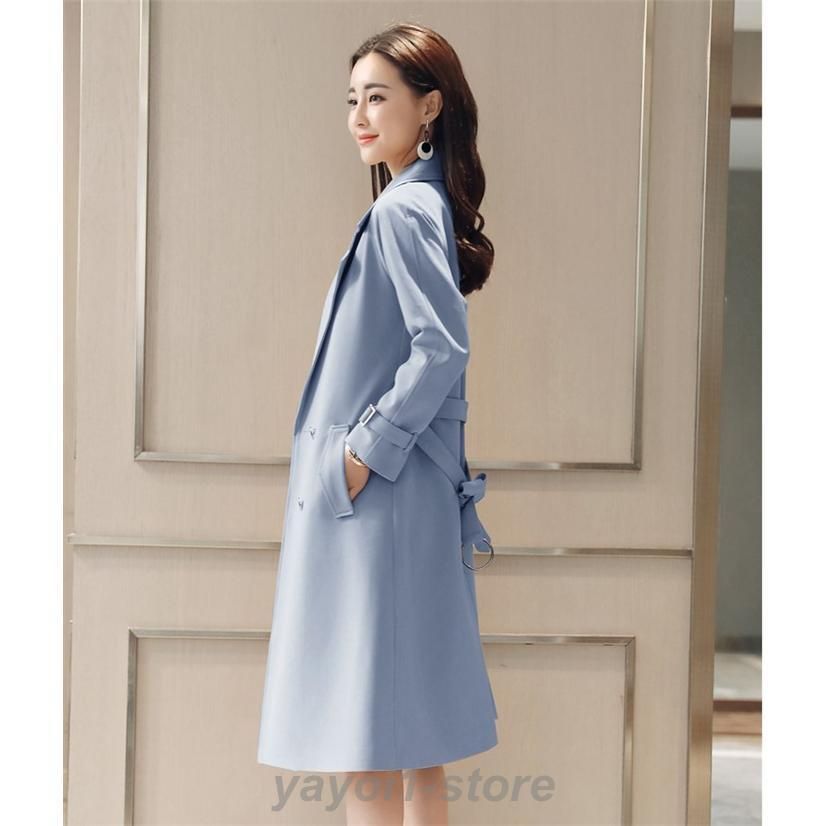 ロングコート べルト付き