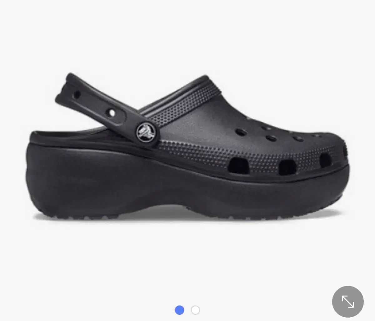 Crocs クラシック フラットフォーム クロッグ ブラック 240