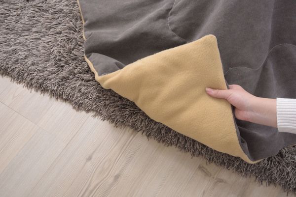 薄掛コタツ布団 正方形 W190×D190 グレー WWW_KANDAIZUMI_COM